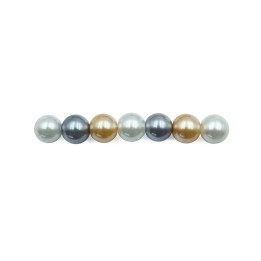 Perla con nudo 8mm de vidrio para collar pulsera y aretes