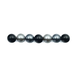 Perla con nudo 10mm de vidrio para collar pulsera y aretes