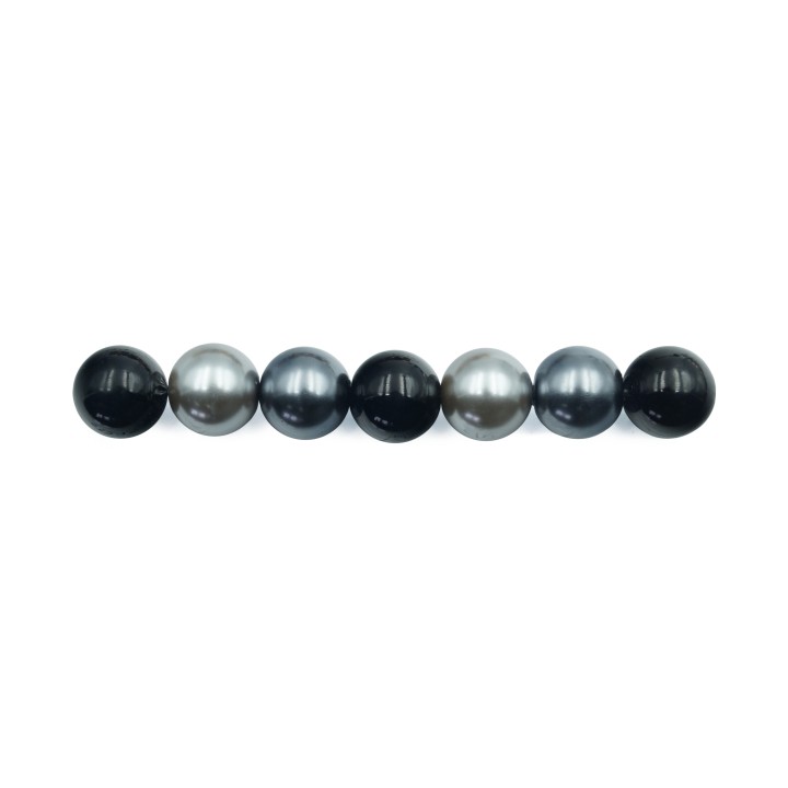 Perla con nudo 10mm de vidrio para collar pulsera y aretes