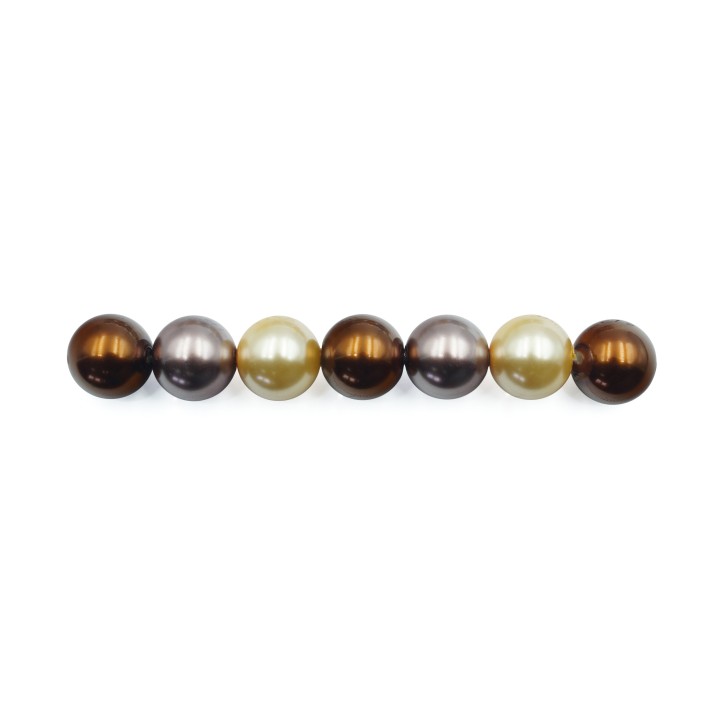 Perla con nudo 10mm de vidrio para collar pulsera y aretes