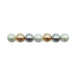 Perla con nudo 10mm de vidrio para collar pulsera y aretes