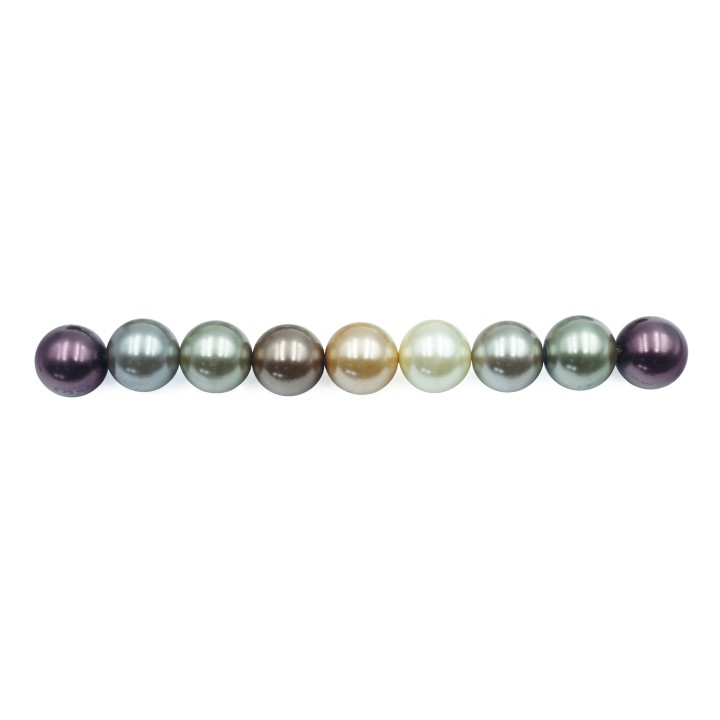 Perla con nudo 14mm de vidrio para collar pulsera y aretes