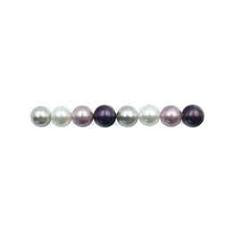 Perla con nudo 8mm de vidrio para collar pulsera y aretes