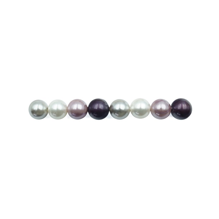 Perla con nudo 8mm de vidrio para collar pulsera y aretes