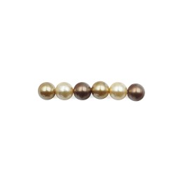 Perla con nudo 8mm de vidrio para collar pulsera y aretes