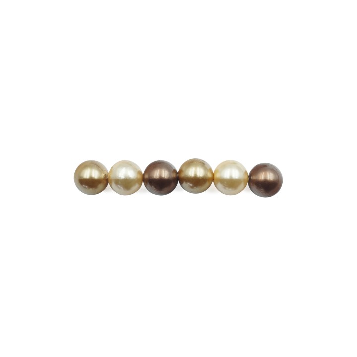 Perla con nudo 8mm de vidrio para collar pulsera y aretes