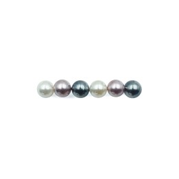 Perla con nudo 8mm de vidrio para collar pulsera y aretes