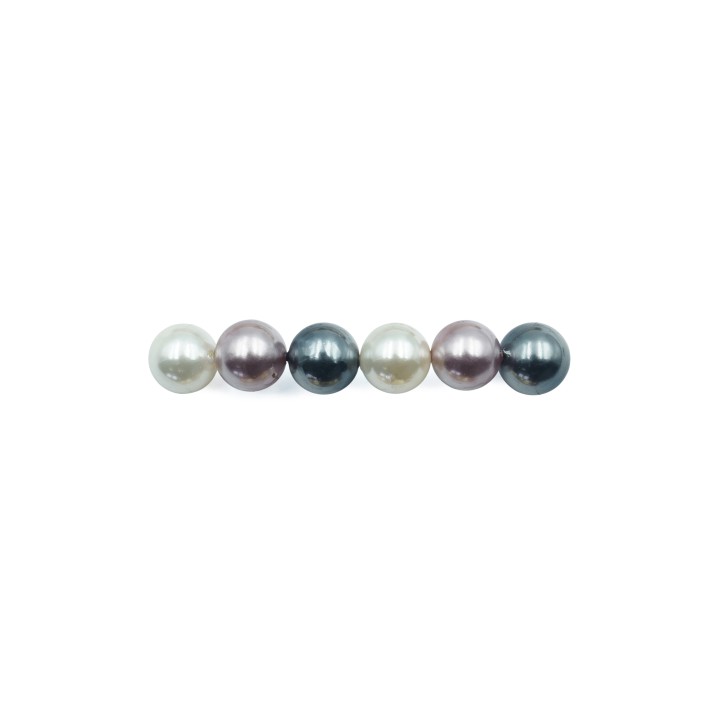 Perla con nudo 8mm de vidrio para collar pulsera y aretes