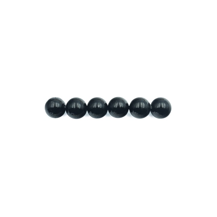 Perla con nudo 8mm de vidrio para collar pulsera y aretes