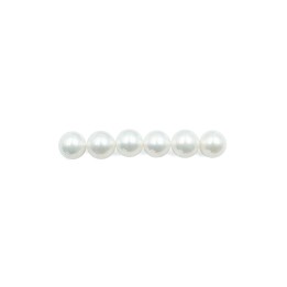 Perla con nudo 8mm de vidrio para collar pulsera y aretes