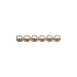 Perla con nudo 8mm de vidrio para collar pulsera y aretes