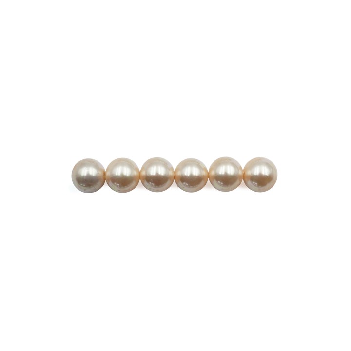 Perla con nudo 8mm de vidrio para collar pulsera y aretes