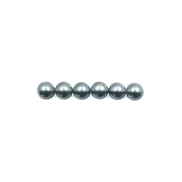 Perla con nudo 8mm de vidrio para collar pulsera y aretes