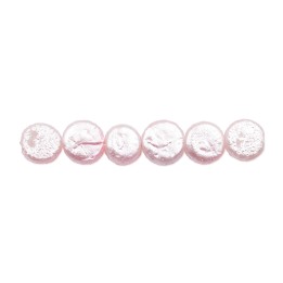 Perla redonda plana 9mm de vidrio para collar pulsera y aretes