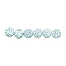 Perla redonda plana 9mm de vidrio para collar pulsera y aretes