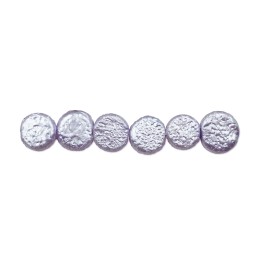Perla redonda plana 9mm de vidrio para collar pulsera y aretes