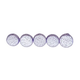 Perla redonda plana 12mm de vidrio para collar pulsera y aretes