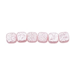 Perla cuadrada plana 9mm de vidrio para collar pulsera y aretes