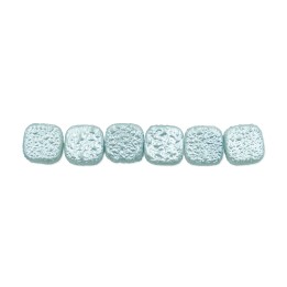 Perla cuadrada plana 9mm de vidrio para collar pulsera y aretes