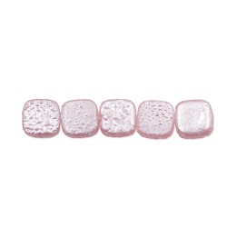 Perla cuadrada plana 10mm de vidrio para collar pulsera y aretes