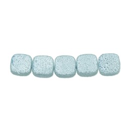 Perla cuadrada plana 10mm de vidrio para collar pulsera y aretes