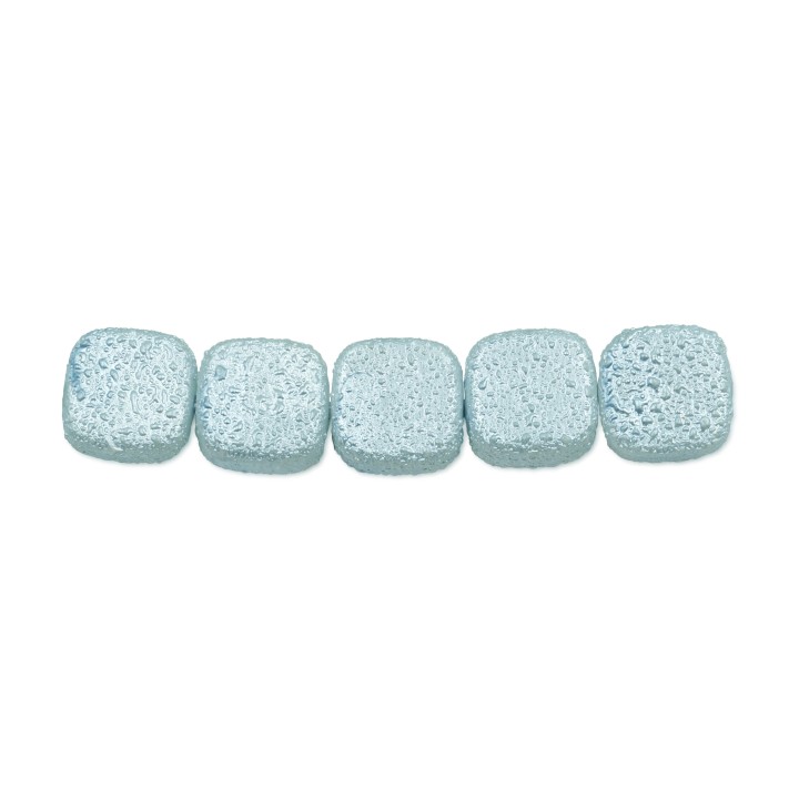 Perla cuadrada plana 10mm de vidrio para collar pulsera y aretes