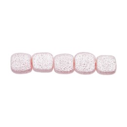 Perla cuadrada plana 12mm de vidrio para collar pulsera y aretes