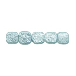 Perla cuadrada plana 12mm de vidrio para collar pulsera y aretes