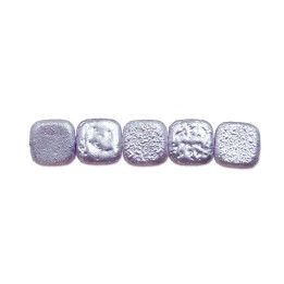 Perla cuadrada plana 12mm de vidrio para collar pulsera y aretes