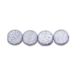 Perla redonda plana 16mm de vidrio para collar pulsera y aretes