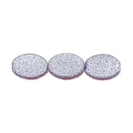 Perla oval plana 18x13mm de vidrio para collar pulsera y aretes