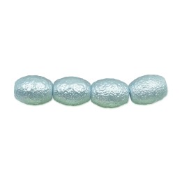 Perla ovoide 14x10mm de vidrio para collar pulsera y aretes