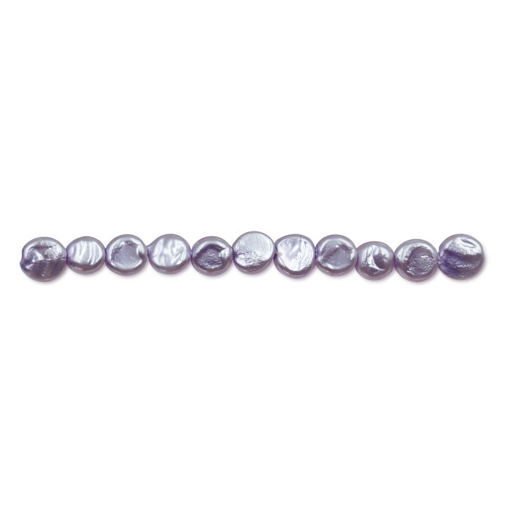 Perla grabada redonda 6mm de vidrio para collar pulsera y aretes