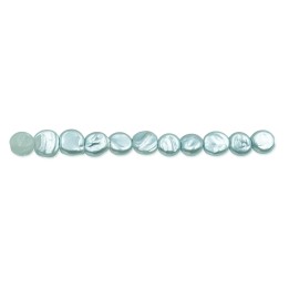 Perla grabada redonda 6mm de vidrio para collar pulsera y aretes
