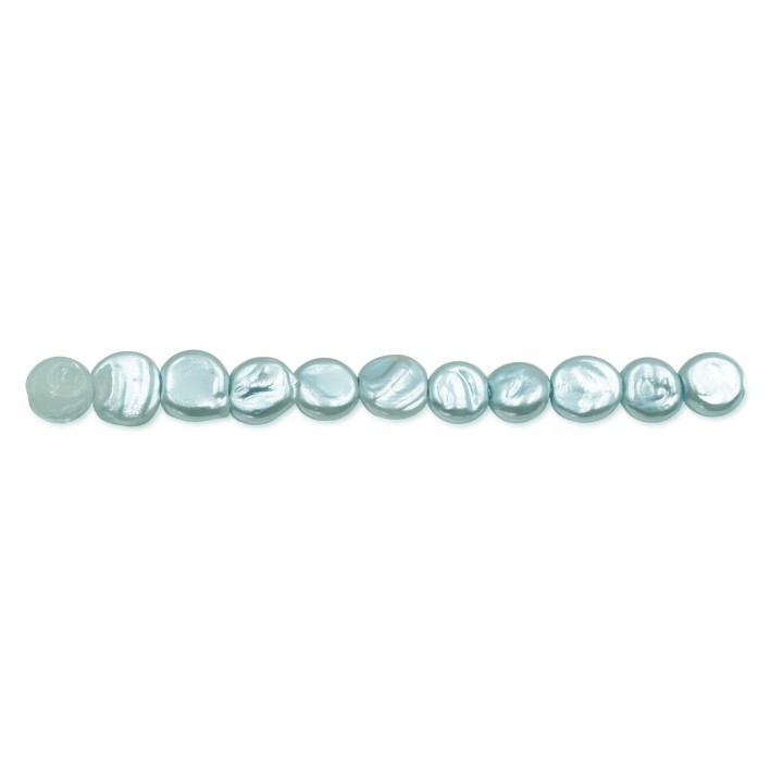 Perla grabada redonda 6mm de vidrio para collar pulsera y aretes