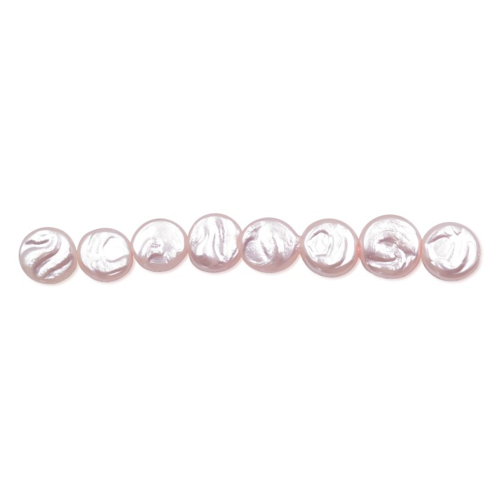 Perla grabada redonda 8mm de vidrio para collar pulsera y aretes