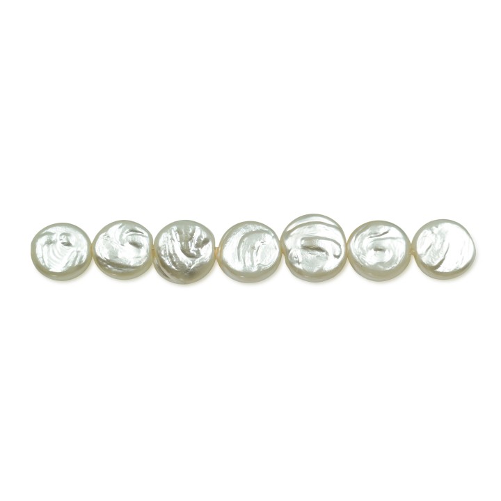 Perla grabada redonda 8mm de vidrio para collar pulsera y aretes