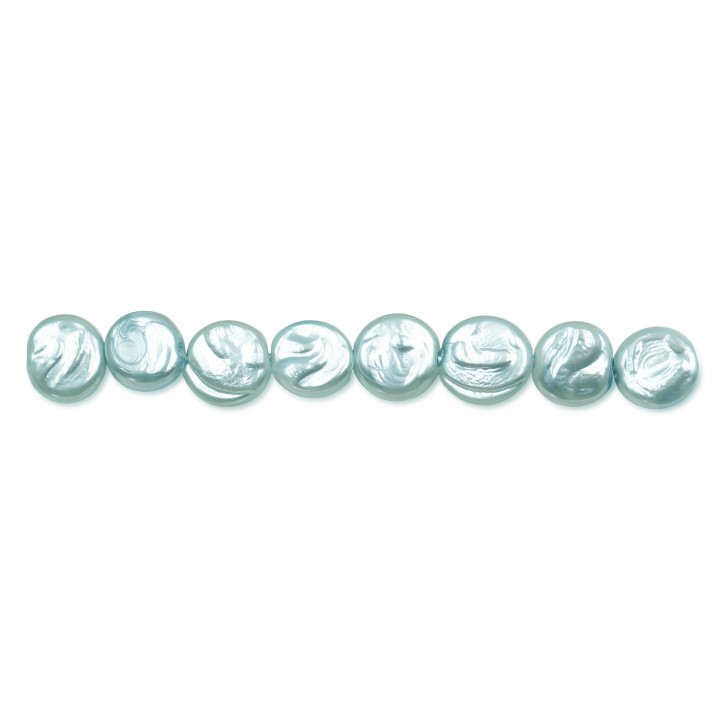 Perla grabada redonda 8mm de vidrio para collar pulsera y aretes