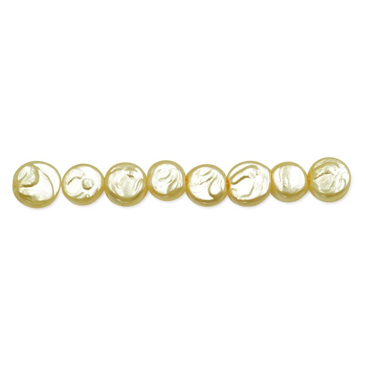 Perla grabada redonda 8mm de vidrio para collar pulsera y aretes