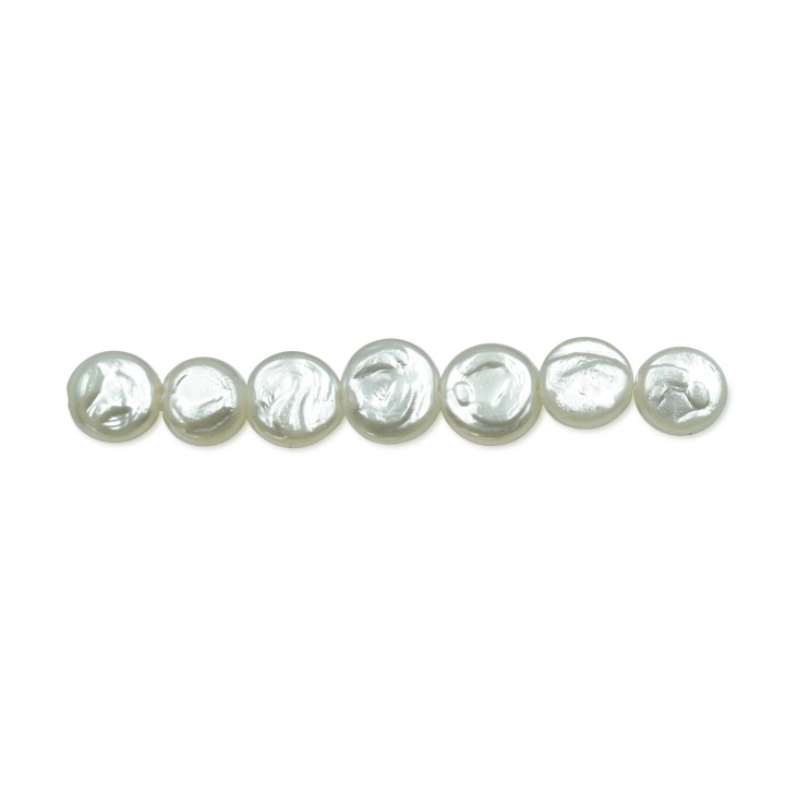 Perla grabada redonda 8mm de vidrio para collar pulsera y aretes