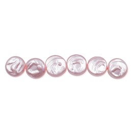 Perla grabada redonda 10mm de vidrio para collar pulsera y aretes