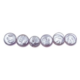 Perla grabada redonda 10 mm de vidrio para collar pulsera y aretes