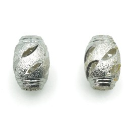 Oval perforado 8x12 mm de laton para collar y pulsera