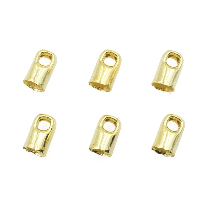 Terminal 2.5mm de laton para collar y pulsera igp