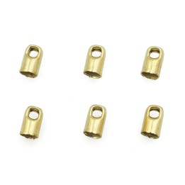 Terminal 2.5mm de laton para collar y pulsera