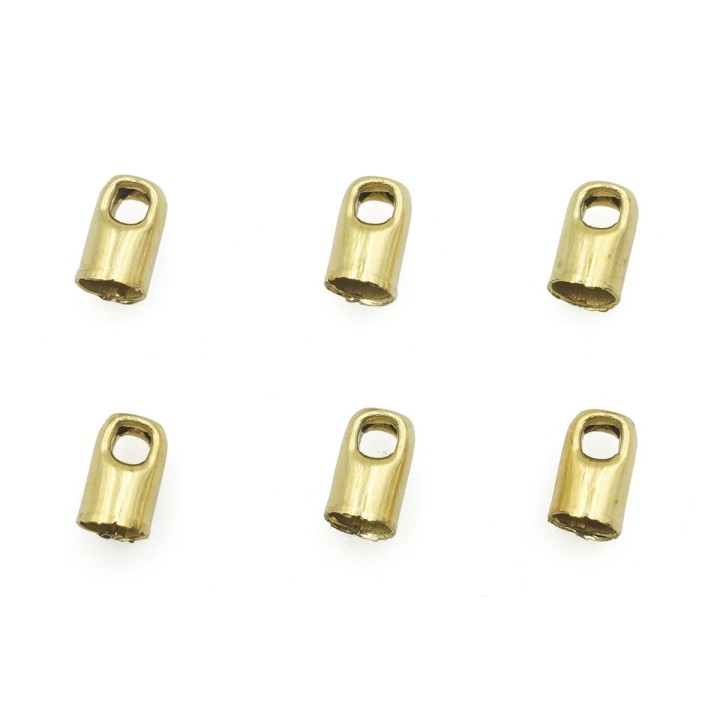 Terminal 2.5mm de laton para collar y pulsera