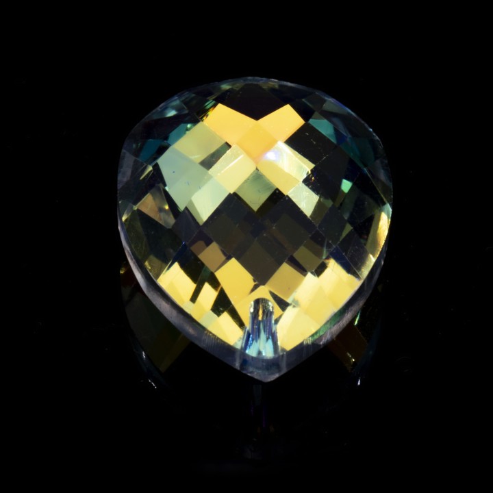 24x38mm Cristal Cortado Dije Lagrima Petatillo  Cristal Ab