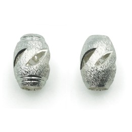 Oval perforado 8x12 mm de laton para collar y pulsera